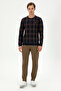 Men's Regular Fit Crew Neck Navy Blue Sweatshirt 50296087 -Vr033 - 4