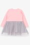 Girl's Long Sleeve Dress Rainbow Printed 1.5-5 Years, Powder - 3