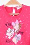 Girl's Long Sleeve Dress Baby Printed Patterned 1-4 Years, Coral - 3