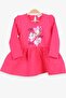 Girl's Long Sleeve Dress Baby Printed Patterned 1-4 Years, Coral