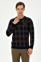 Men's Regular Fit Crew Neck Navy Blue Sweatshirt 50296087 -Vr033