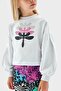 Bg Store Girl's White Sweatshirt 23Pfwtj4402 - 3