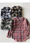 Young Children's Plaid Shirt with Pockets Winter Lumberjack Model 9–15 Years |   Rg3312 - 8