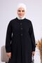 Women's Large Size Hijab Tunic Buttoned Ayrobin Fabric - 4