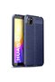 Huawei Y5P Leather Look Fireo Silicone Case Navy Blue