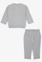 Baby Girl Tracksuit Set, Cute Animal Friends, 4 Months-1.5 Years, Light Gray Melange - 2