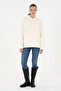 Women's Cream Hooded Sweatshirt 50292370-Vr071 - 4