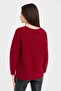 Women's V-Neck Seamless Wool Cardigan with Diamond Pattern Buttons on the Front V.Çürüğü - 6