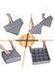 24 Cell Collapsible Socks and Underwear Drawer Organizer,2 Pack Closet Storage Boxes for Lingerie and Ties - 5