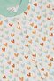 Baby Girl Booties Overalls with Colorful Heart Pattern 0-6 Months, White - 3
