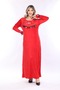 Women Velvet Long Sleeve Dress - 8