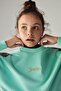 Bg Store Girl's Turquoise Sweatshirt 23Fw0Sw1591 - 3