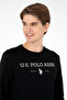 Men's Regular Fit Crew Neck Black Sweatshirt 50293362 -Vr046 - 2