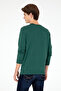 Men's Regular Fit Crew Neck Dark Green Sweatshirt 50293362 -Vr079 - 5