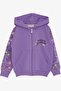 Girl's Cardigan Floral Printed 1-4 Years, Lilac