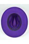 Purple Panama Fedora Hat - 3