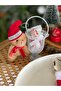 Christmas Tableware Presentation Set Christmas Hat Teddy Bear New Year Mini Basket 15 cm - 2