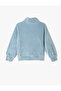 Velvet Sweatshirt Stand Collar Half Zip Long Sleeve - 2