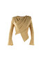 Spanish Sleeve Shawl Collar Cardigan Blouse - 6