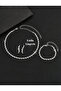 Zigzag Ajda Model Waterway Elegant Necklace Earrings Bracelet Set Gift Jewelry Set - 3