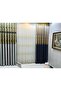 Nivemeshome Stella Gold Textured B121546 1/3 Frequent Pleated Tulle Curtain Apm