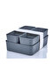 3-Piece Set of Compartmented Makeup and Jewelry Organizer, Bathroom and Kitchen Organizer - 1 Piece with 15 Compartments, 2 Pieces with 5 Compartments - 3