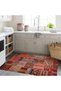 Aysu Collection Multicolored Patchwork Look Woven Base Modern Decorative Carpet Aysu15 - 5