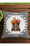 Autumn Themed 43X43 Velvet Cushion Cover - 2