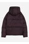 Burgundy Women's Coat 62648944   Poly Puffer Jacket - 4