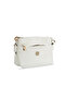 Women's White Hub Leather 3 Compartment Special Women's Shoulder Bag - 4