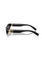 07Zs 1Ab5S0 56 Women's Geometric Black Bone Sunglasses - 3