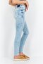 Women Skinny Fit Stretchable Washed Jeans, Blue - 3