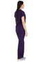 Dark Purple Stretch Fabric Fine Fabric Scrubs Doctor Nurse Scrubs Batwing Sleeve Surgical Set - 5