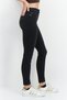 Women Skinny Fit Mid Waist Stretchable Denim Jeans, Black - 4