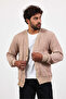 Men's Button Closure Pocket Knitwear Mink Knitted Cardigan Mz89916 - 2