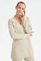 Beige Double Breasted Jacket and Pants Set - 3