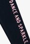 Girl's Tights Set Ballerina Girl Glitter Printed 1.5-5 Years, Powder - 7