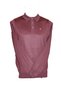Men's Polo Collar Wool Plain Knitwear Sweater Claret Red