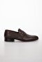 Genuine Leather Leather Laceless Brown Men's Classic Shoes - 4