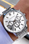 Original Men's Gift Wristwatch 3 Atm Water Resistant Silver Color Steel Band Mce2017C2 - 2