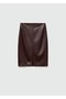 Leather look pencil skirt - 3