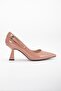 Patent Leather Large Size Buckle Goblet Heel Powder Women's Stiletto - 4