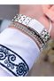 Silver Color Steel Cord 3 Atm Waterproof Satisfied Women Wristwatch and Bracelet Gift Package - 8