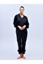 Shirt Collar Long Sleeve Otrish Detailed Pajama Set 1632