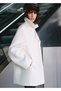 Double Breasted Pure Wool Overcoat - 5