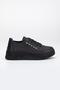 Thick Sole Single Row Jewelled Laced Black Women's Sports Shoes - 4