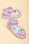 Şirinbebe Velcro Stoned Pink Girl İlkadım Baby Shoes