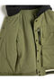 Hooded Jacket with Plush and Zipper Detail, Cargo Pocket, Cuffs and Elastic Waist - 5
