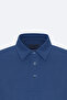Men's Indigo Slim Fit Slim Fit Polo Collar T-Shirt - 7