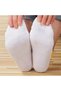 5 Pairs Unisex White Colored Elastic Bottom Washable Comfortable Ankle Booties Socks - 7
